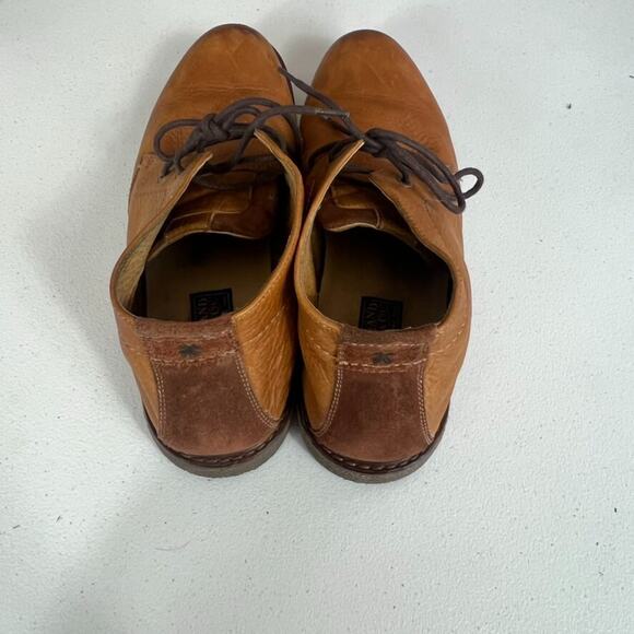 Lucky Brand Men’s Chukka Boots Size 10.5 M Brown Waxed Leather Distressed - Picture 5 of 15